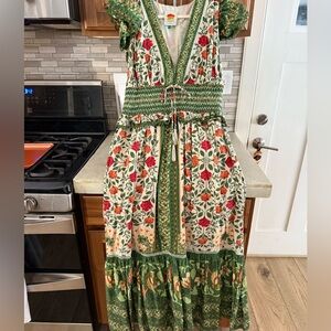 Farm Rio Garden tapestry dress